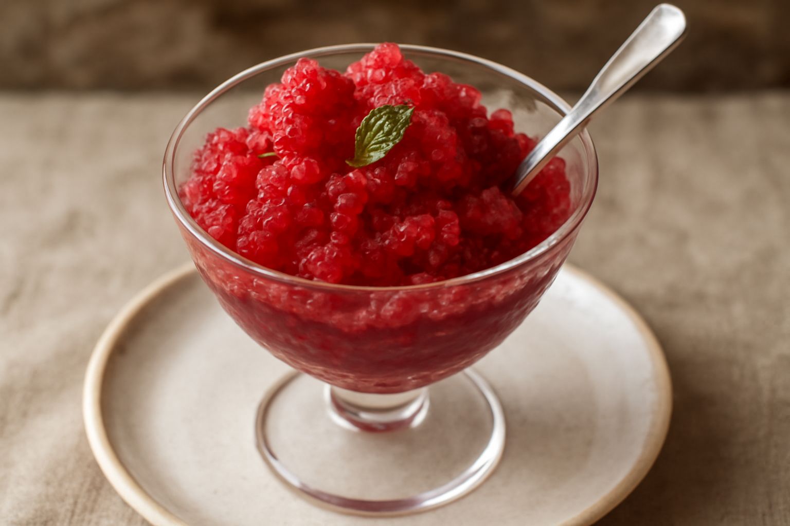 Granita di lampone
