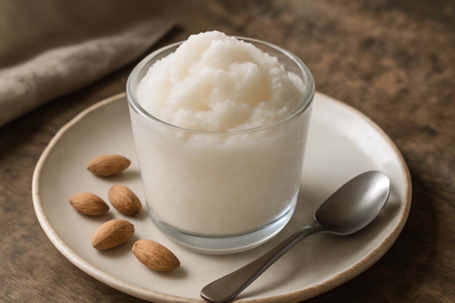 Granita di latte di mandorla