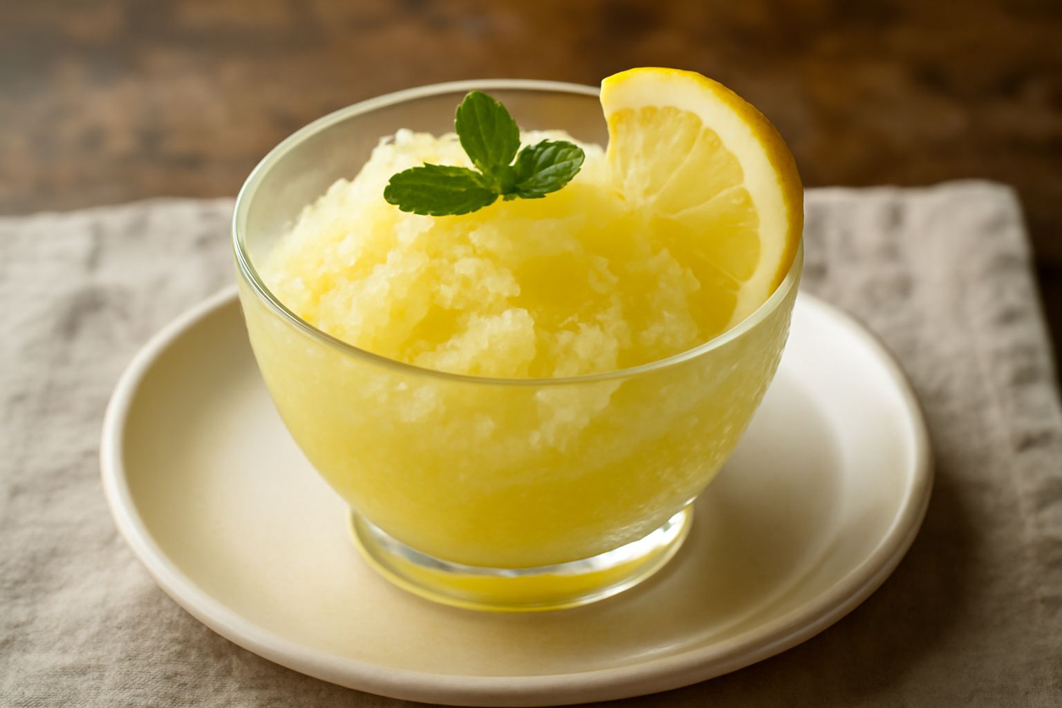 Granita di limoncello