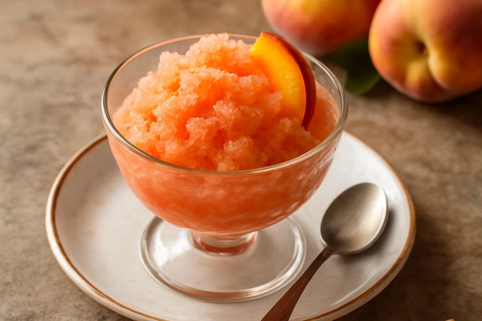 Granita di pesche