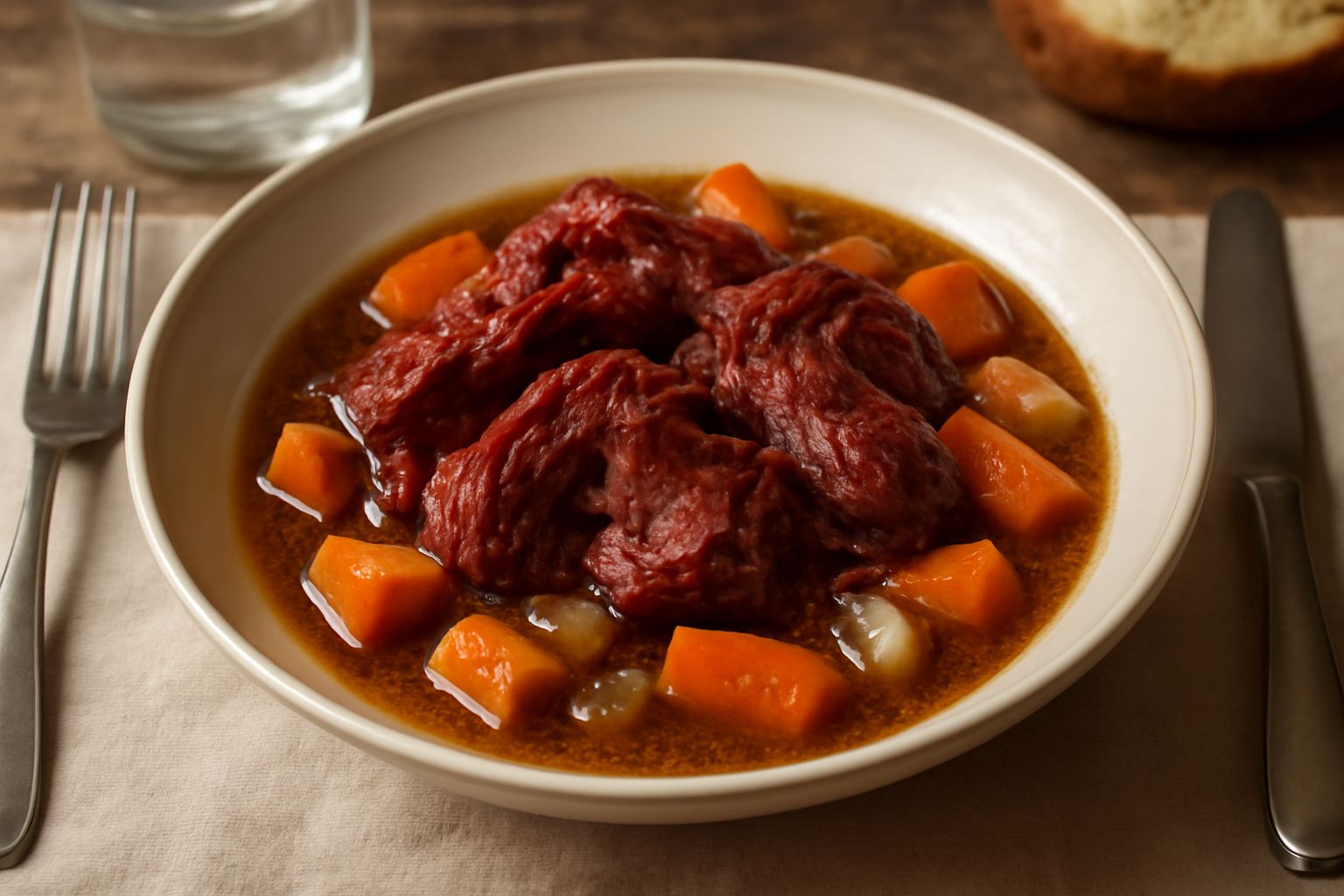 Guanciale in umido