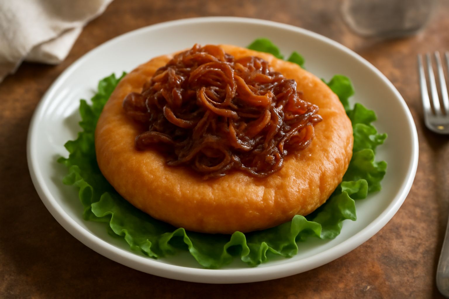 Impasto fritta con cipolla