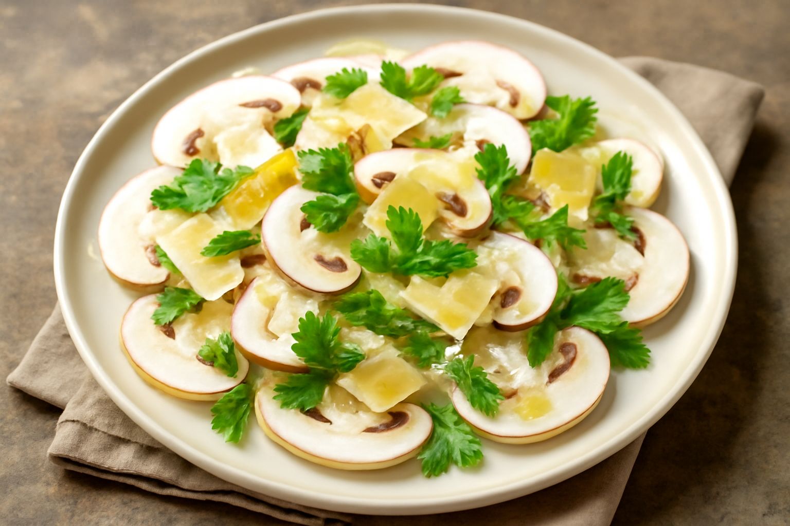 Insalata de funghi crudi