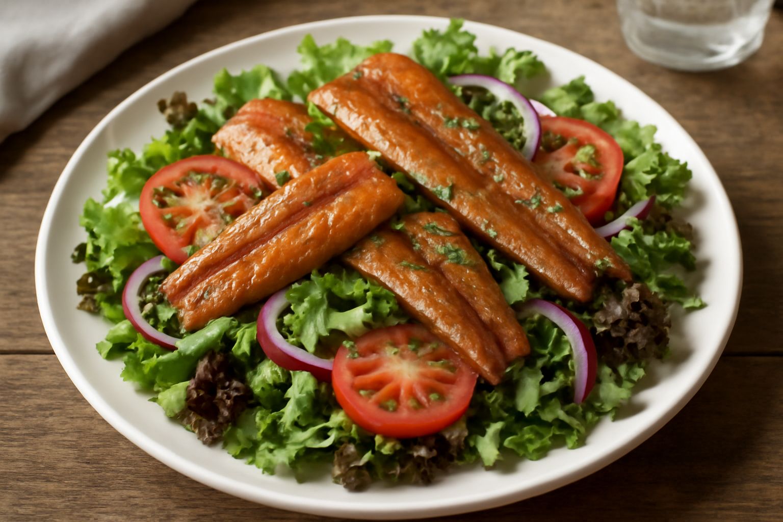 Insalata di anguilla affumicata