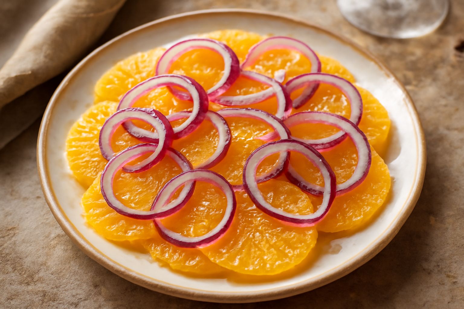 Insalata di arance e cipolla rossa