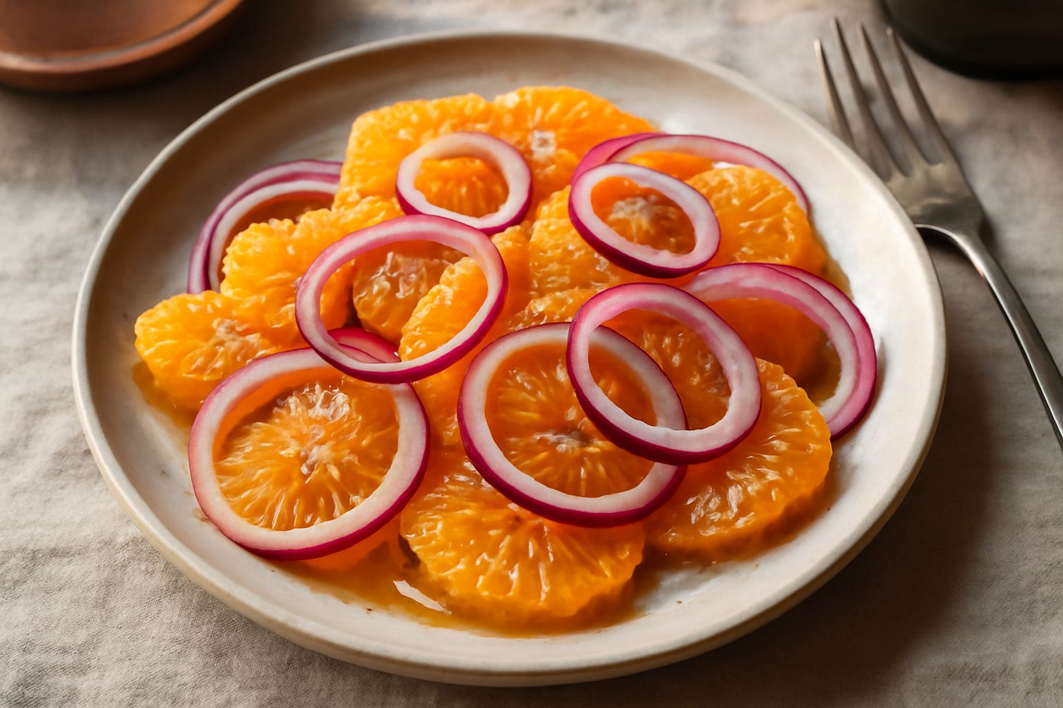 Insalata di arance e cipolle rosse