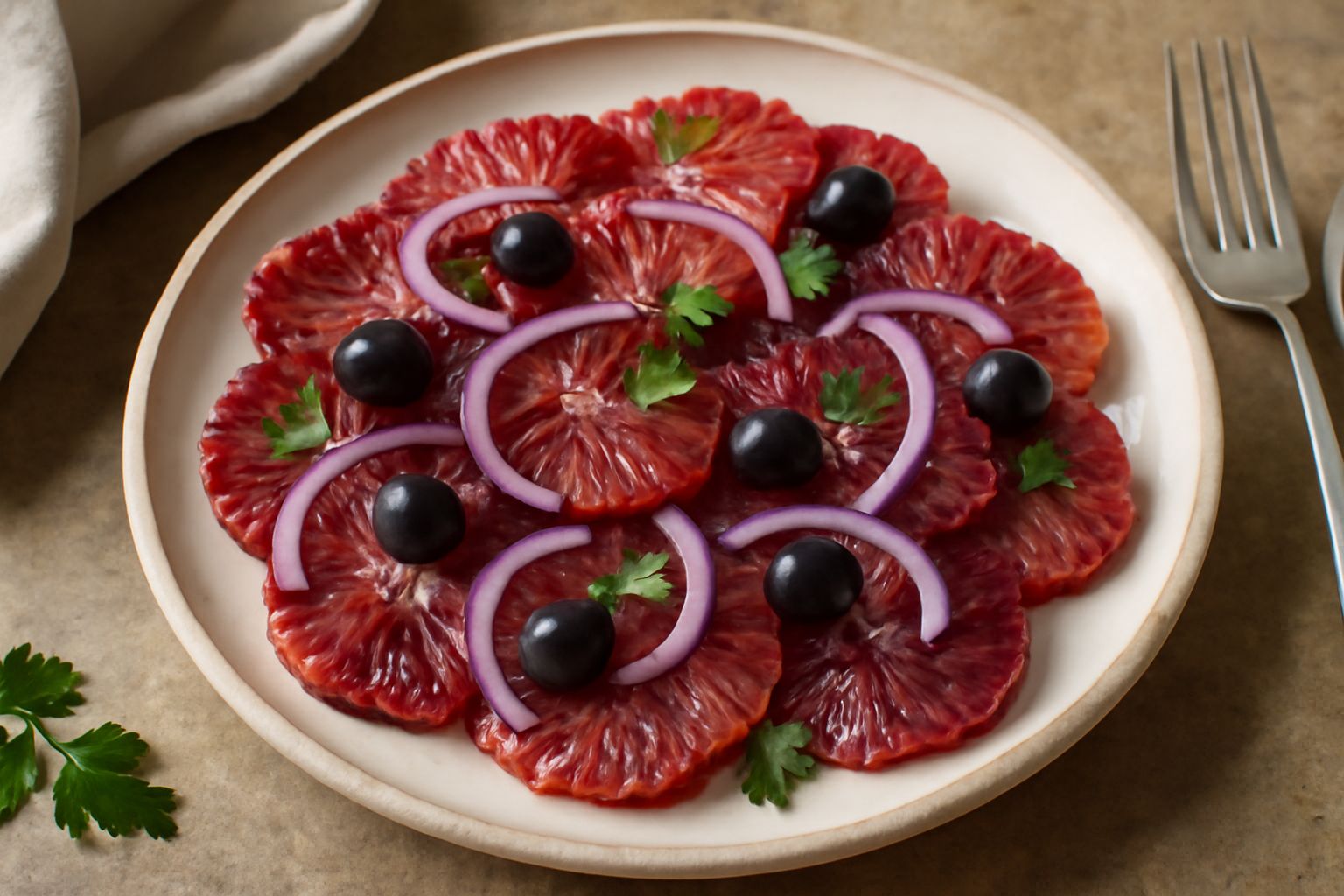 Insalata di arance sanguigne