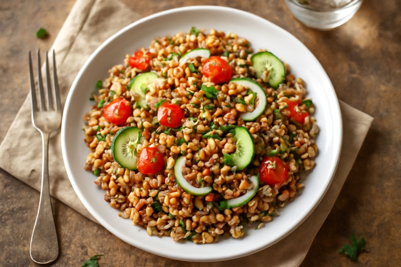 Insalata di cereali misti