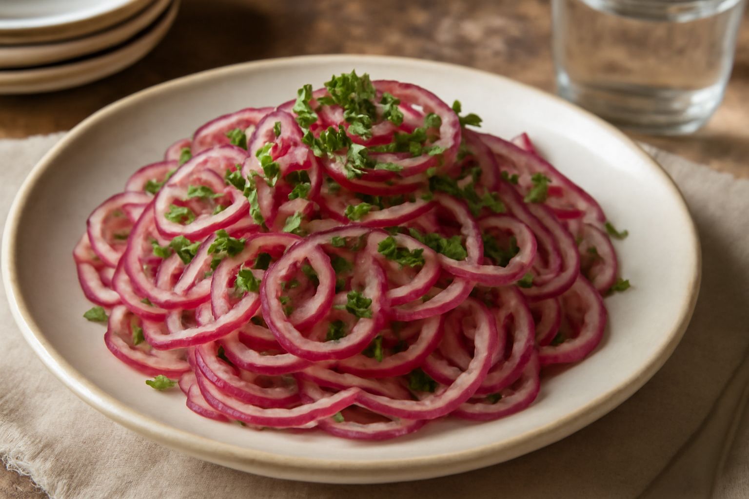 Insalata di cipolle rosse