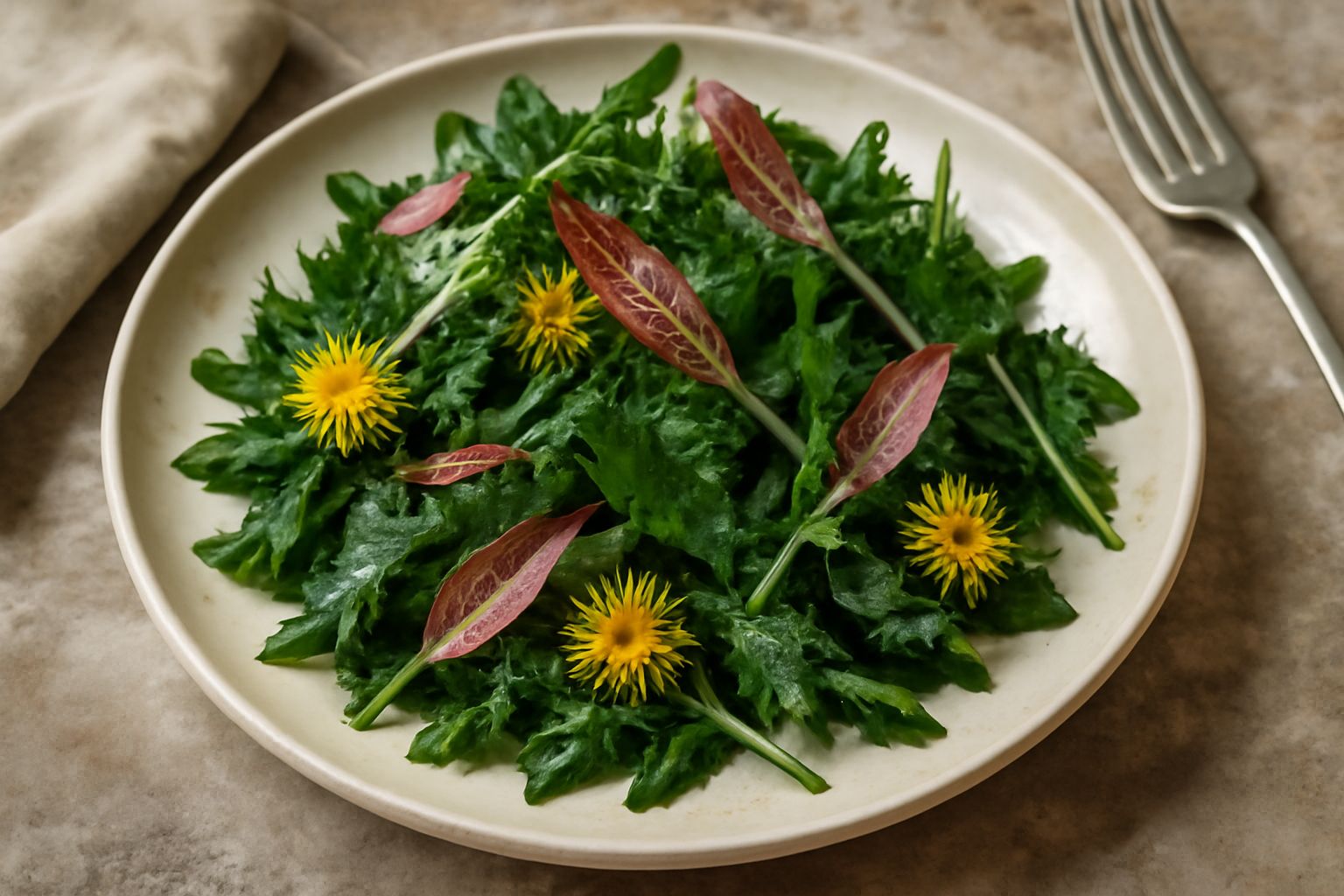 Insalata di erbe di prato
