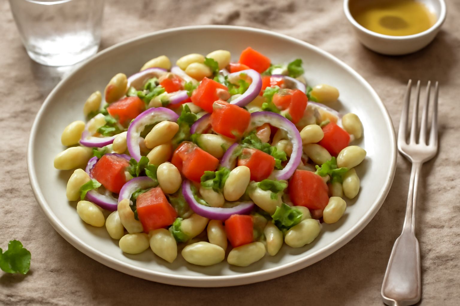 Insalata di fagioli freschi