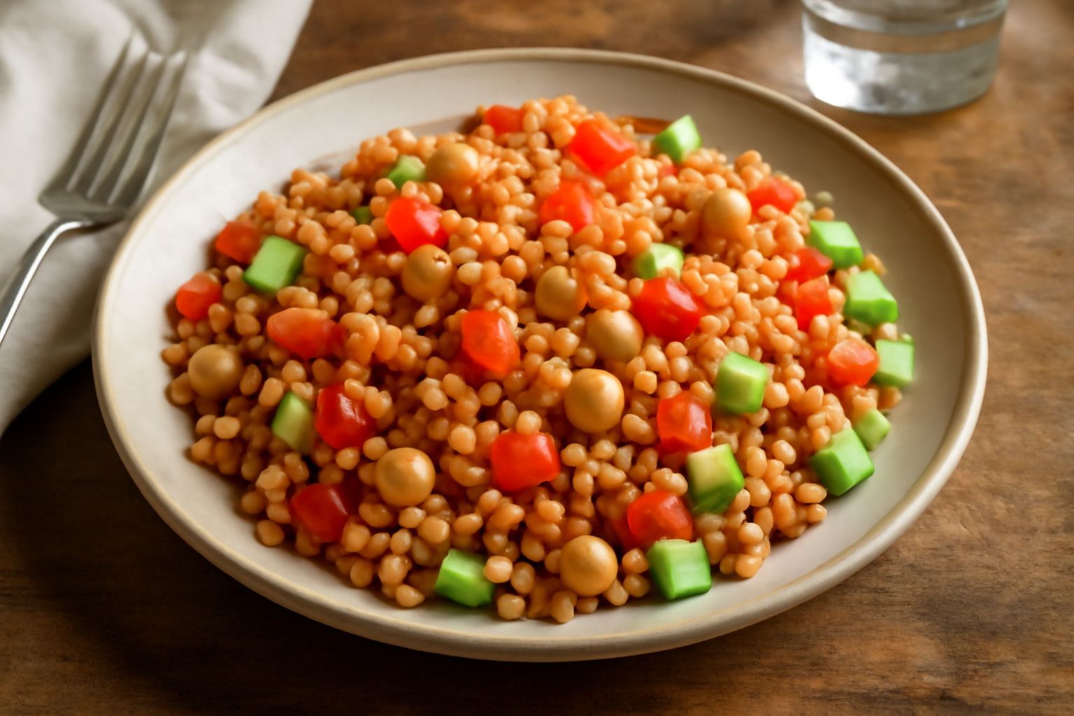 Insalata di farro e legumi