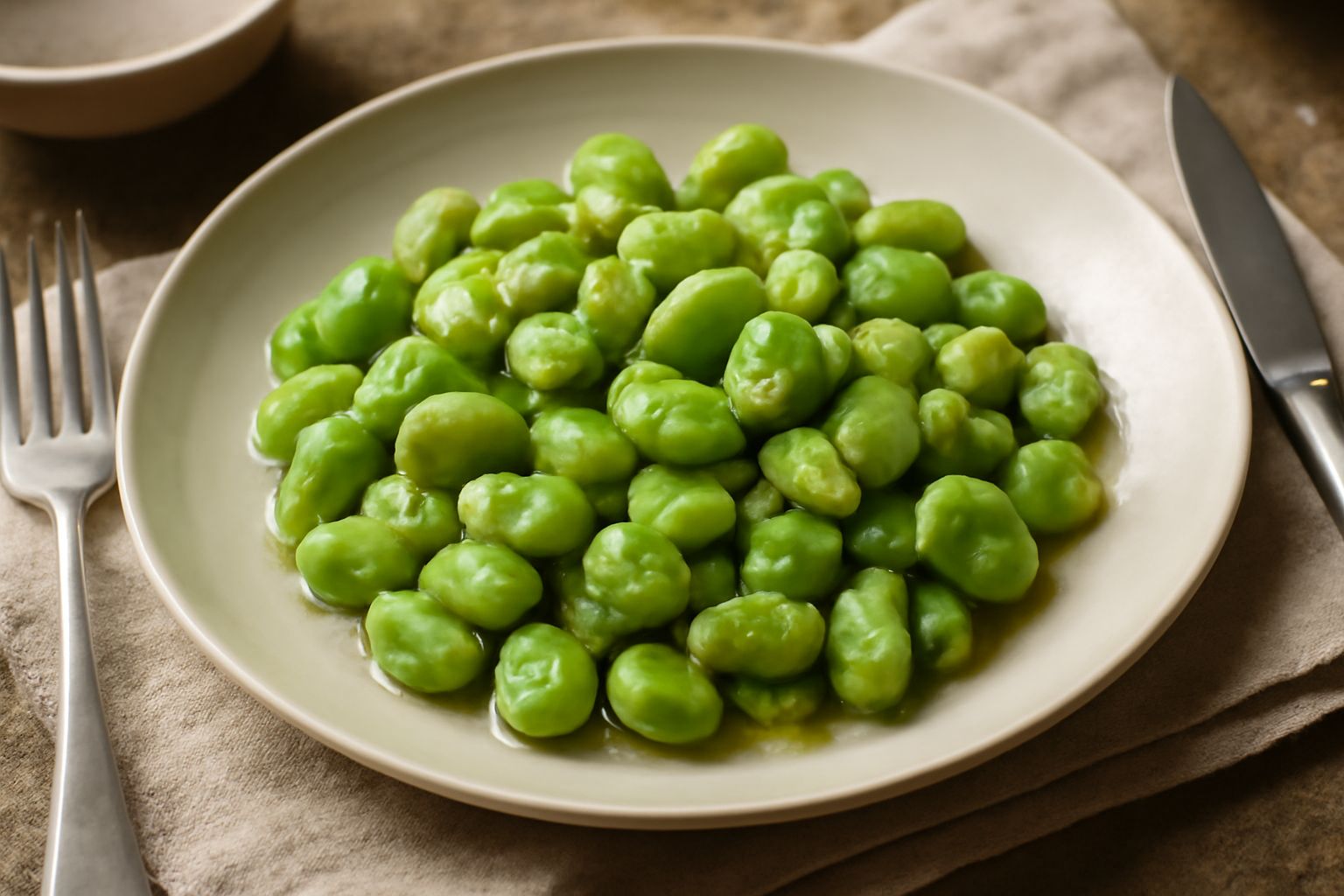Insalata di fave fresche crude