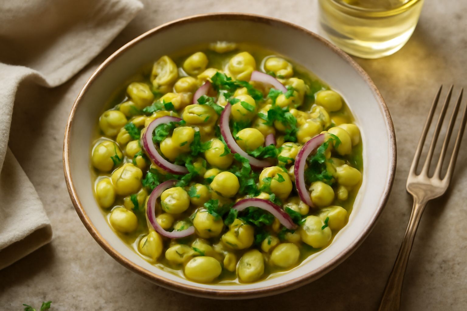 Insalata di fave secche
