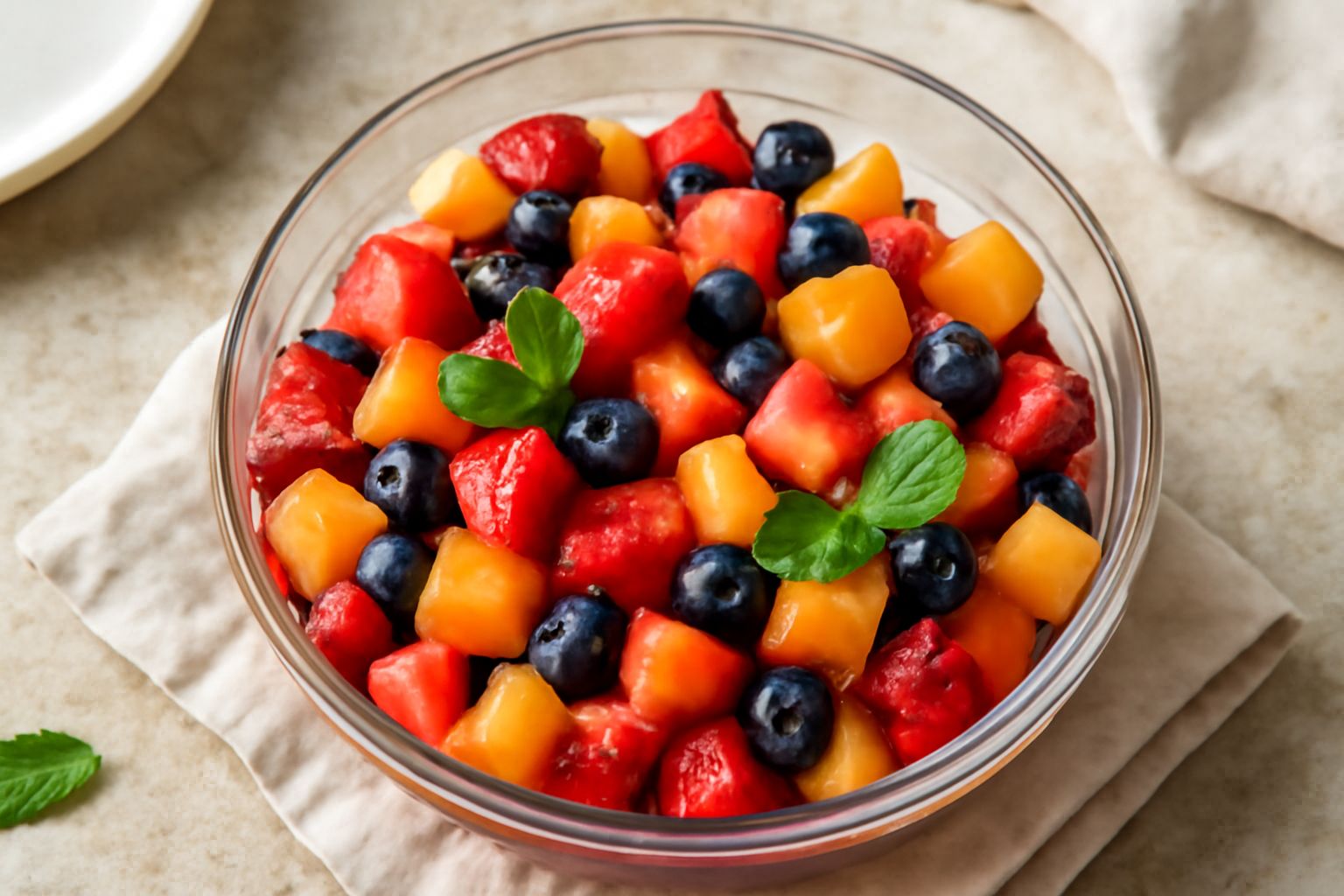 Insalata di frutta estiva