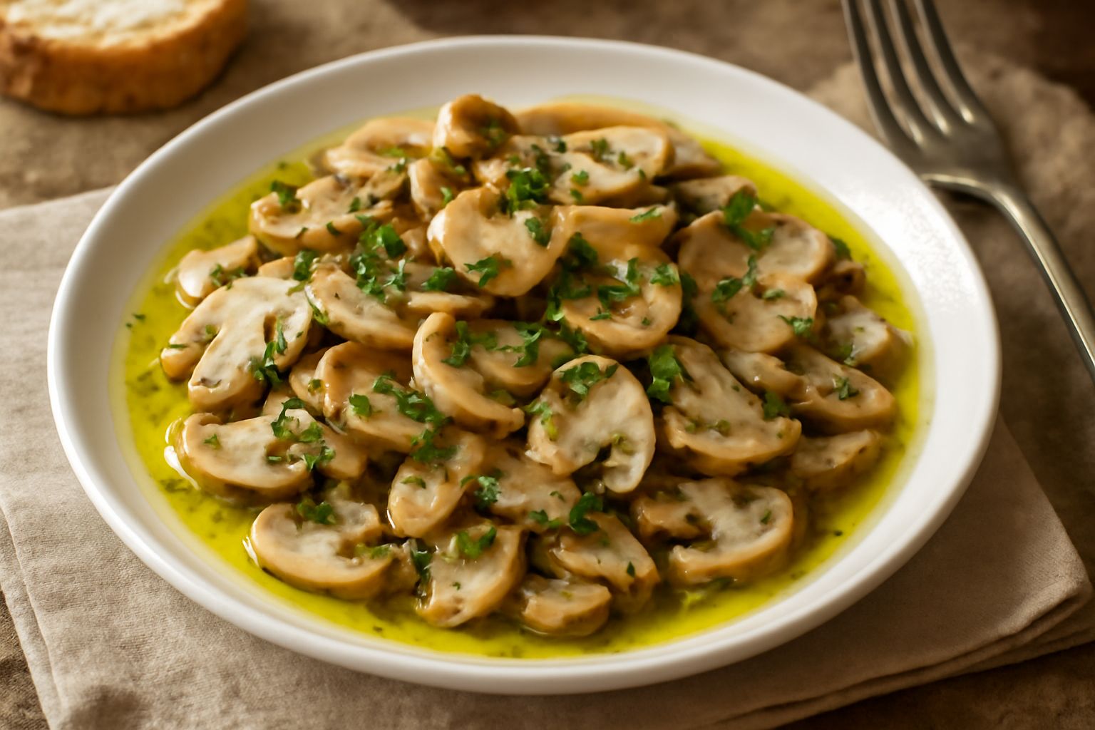 Insalata di funghi sott'olio