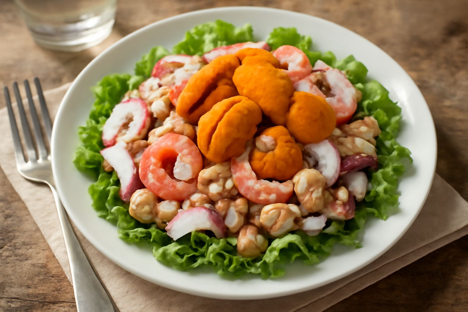 Insalata di mare con ricci: dolcezza marina e minerali che nutrono il corpo