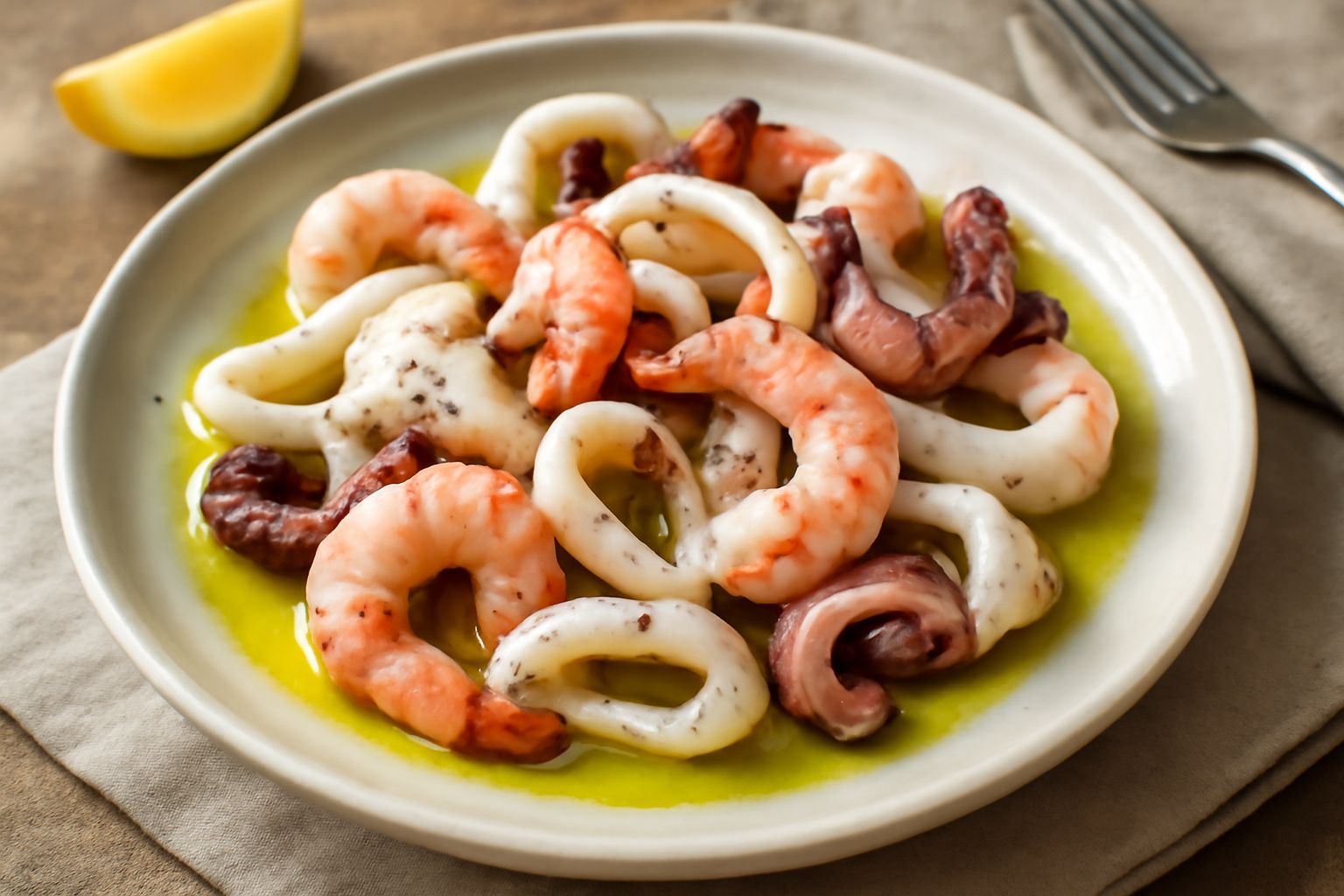Insalata di mare cotta