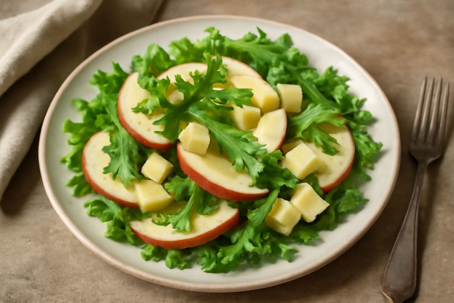 Insalata di mele e formaggio
