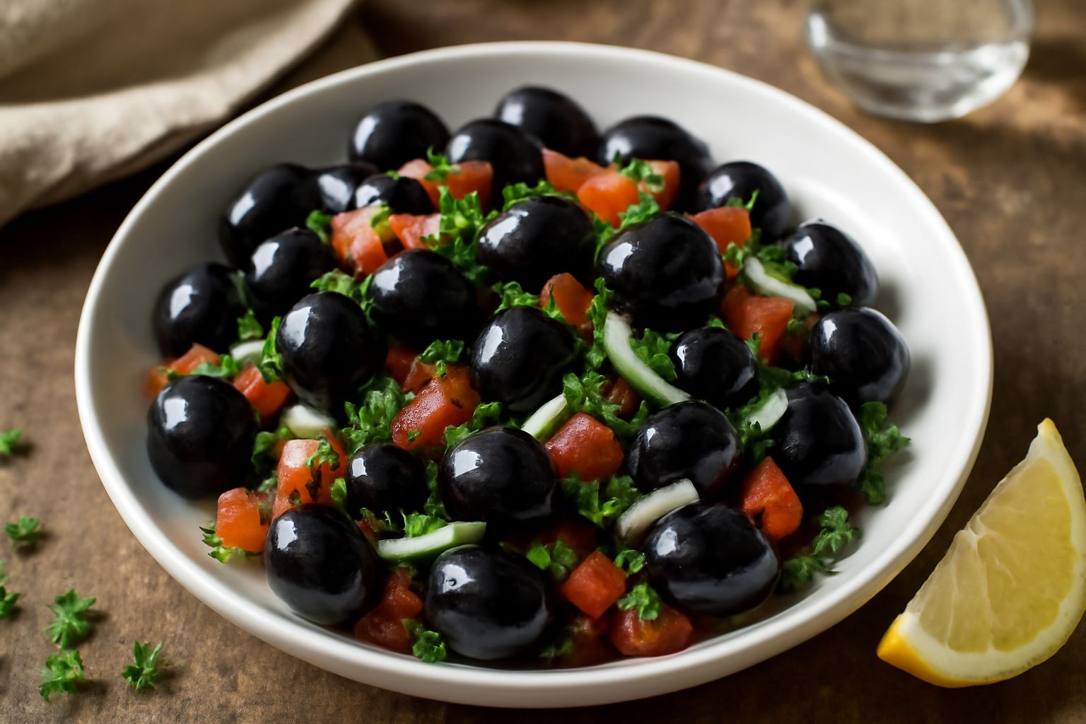 Insalata di olive nere