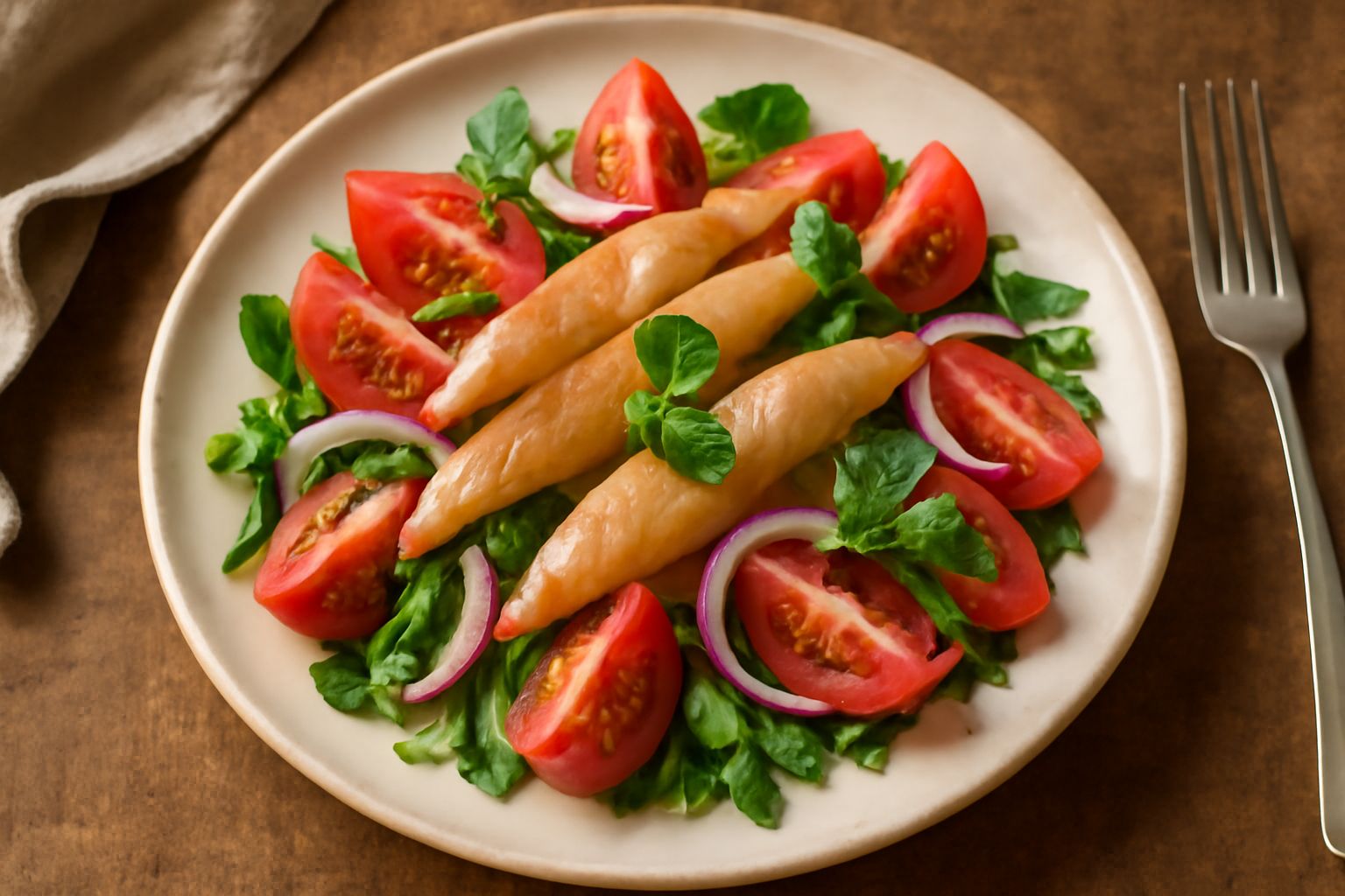 Insalata di orata affumicata