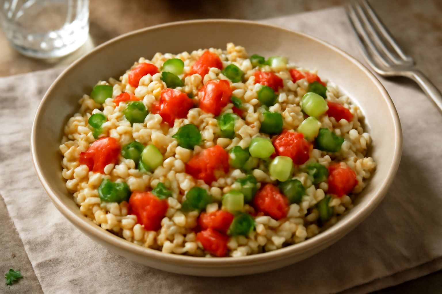 Insalata di orzo freddo