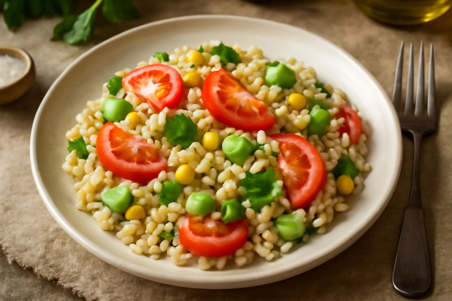 Insalata di orzo perlato