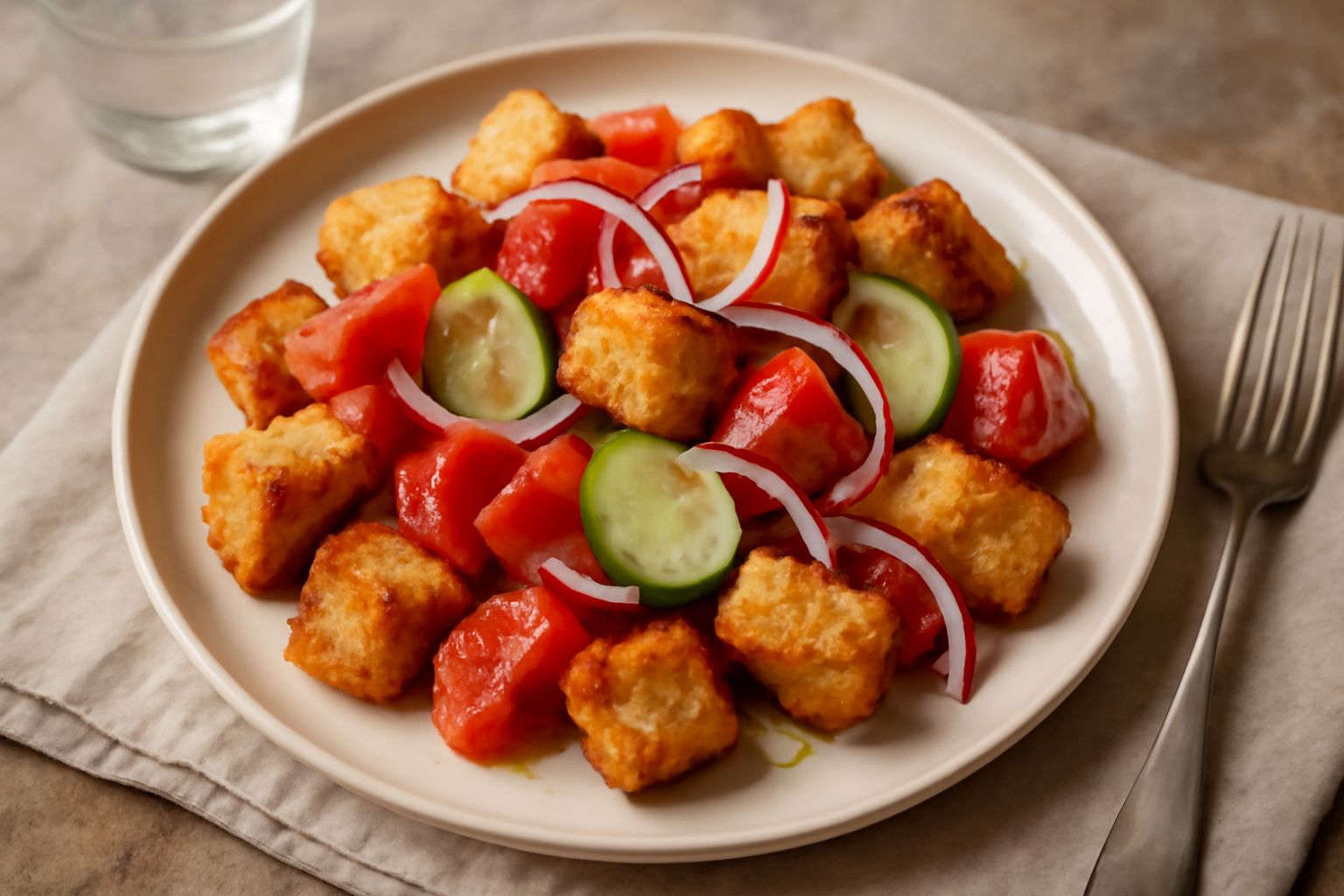 Insalata di pane tostato