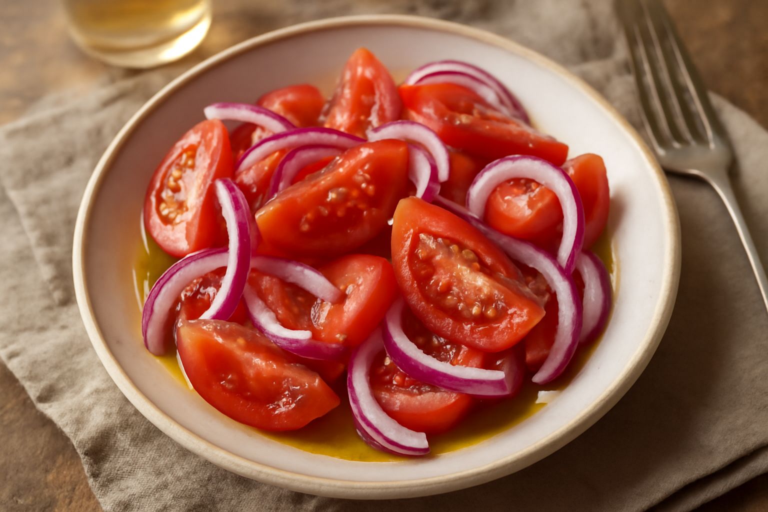 Insalata di pomodoro e cipolla
