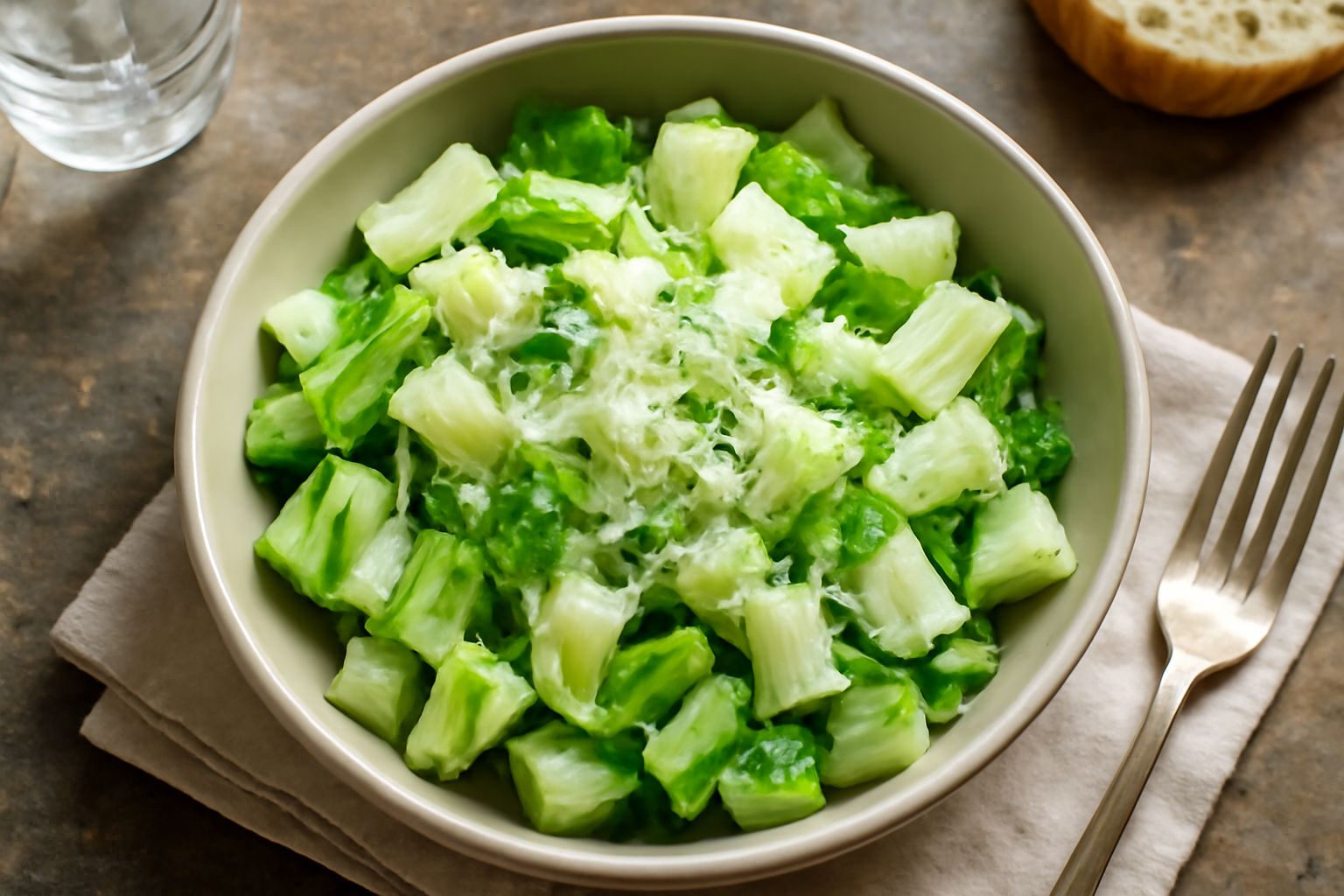 Insalata di rinascelle con formaggio