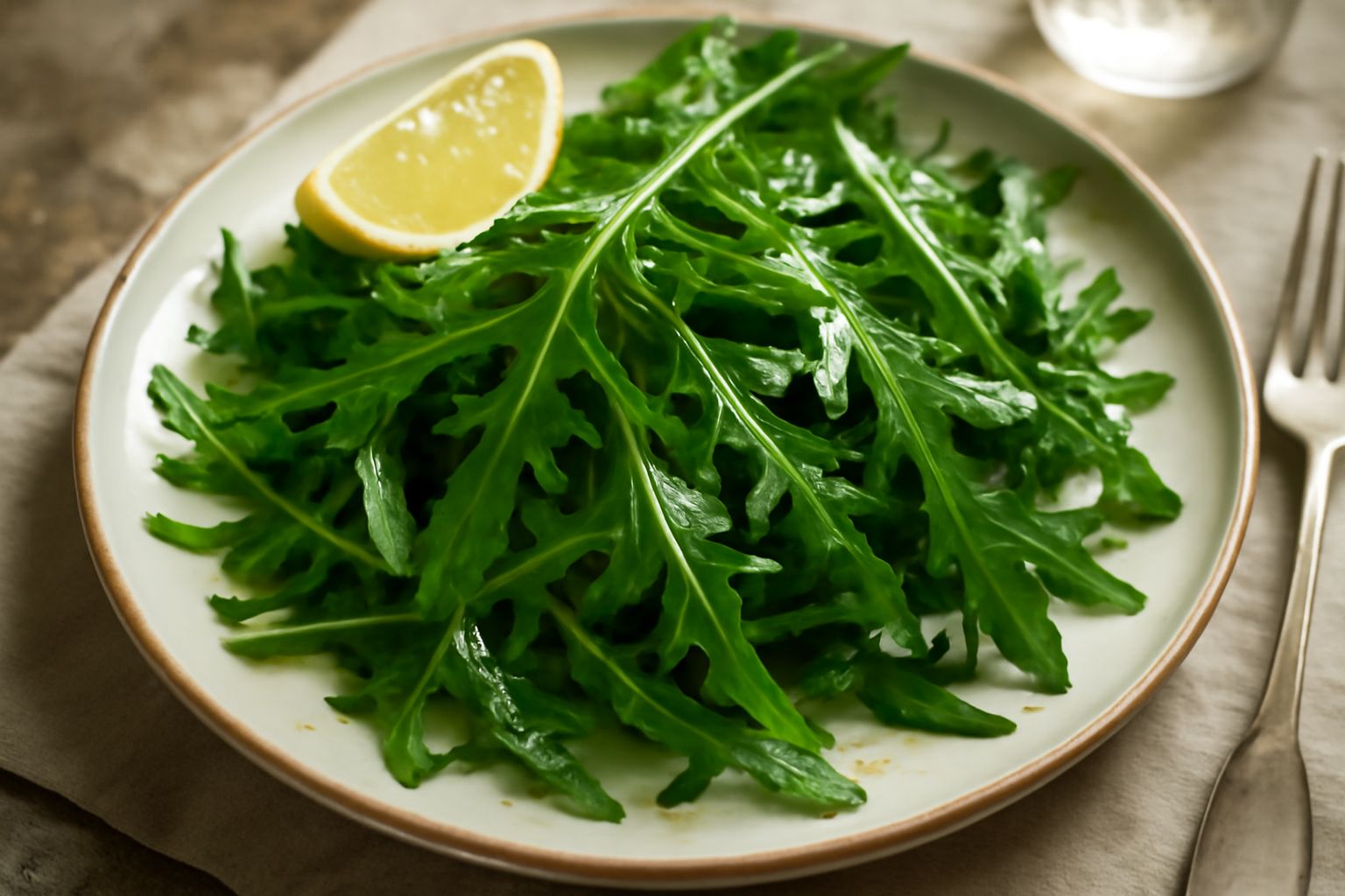Insalata di rucola con limone