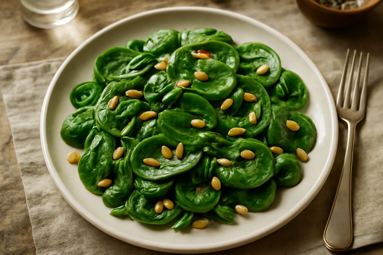 Insalata di spinaci crudi