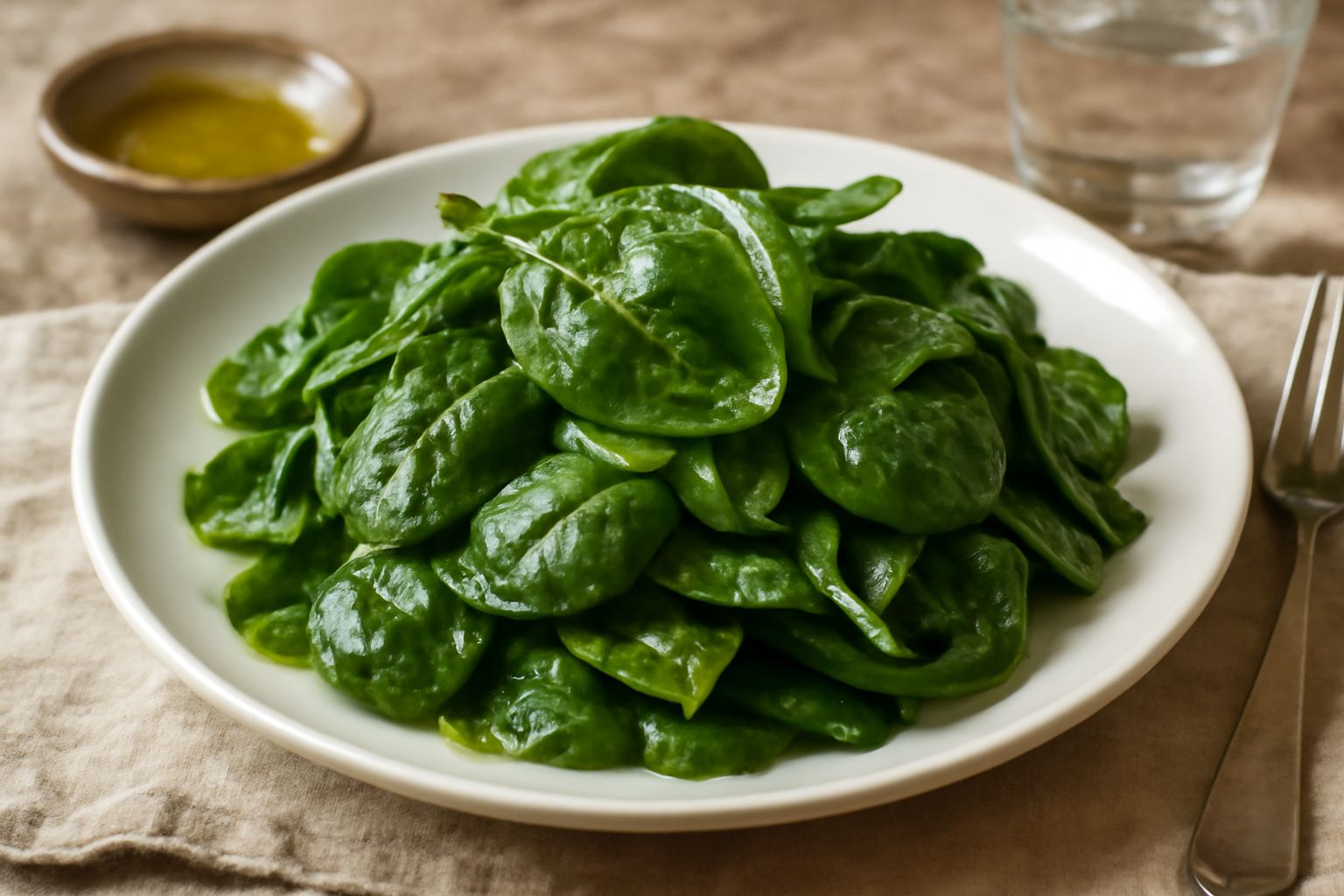 Insalata di spinaci freschi