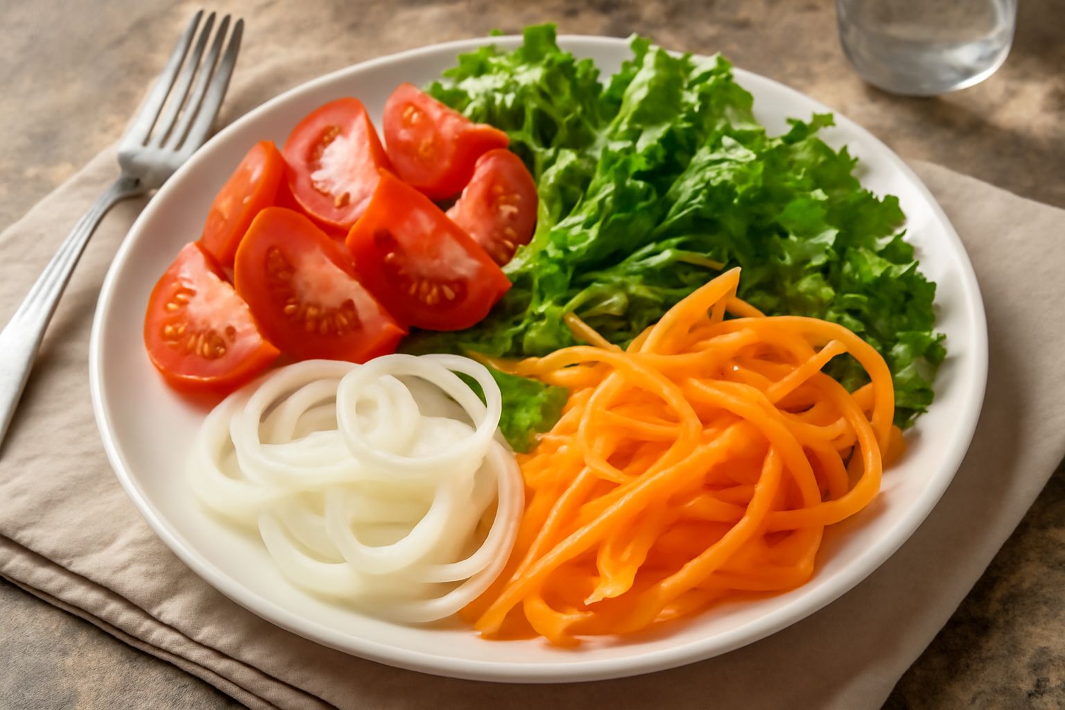 Insalata di verdure crude stagionali