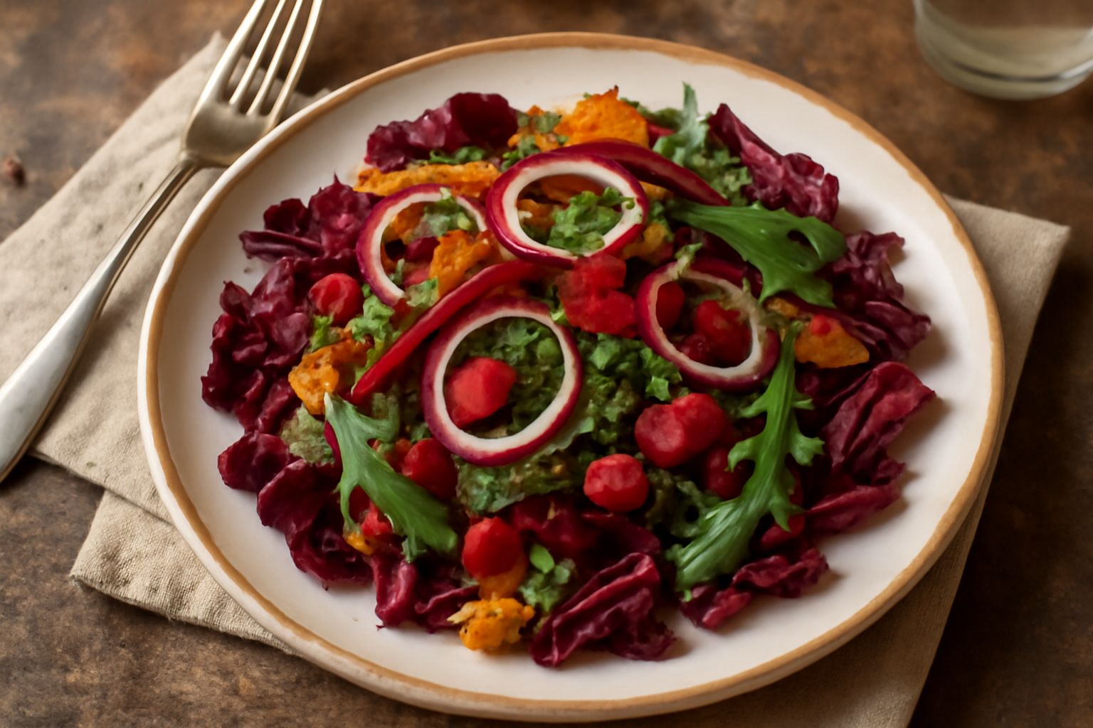 Insalata di verdure di montagna