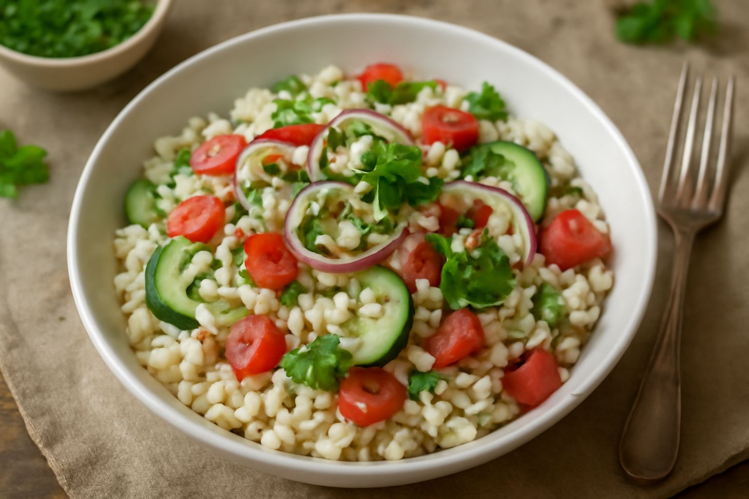 Insalata d'orzo perlato