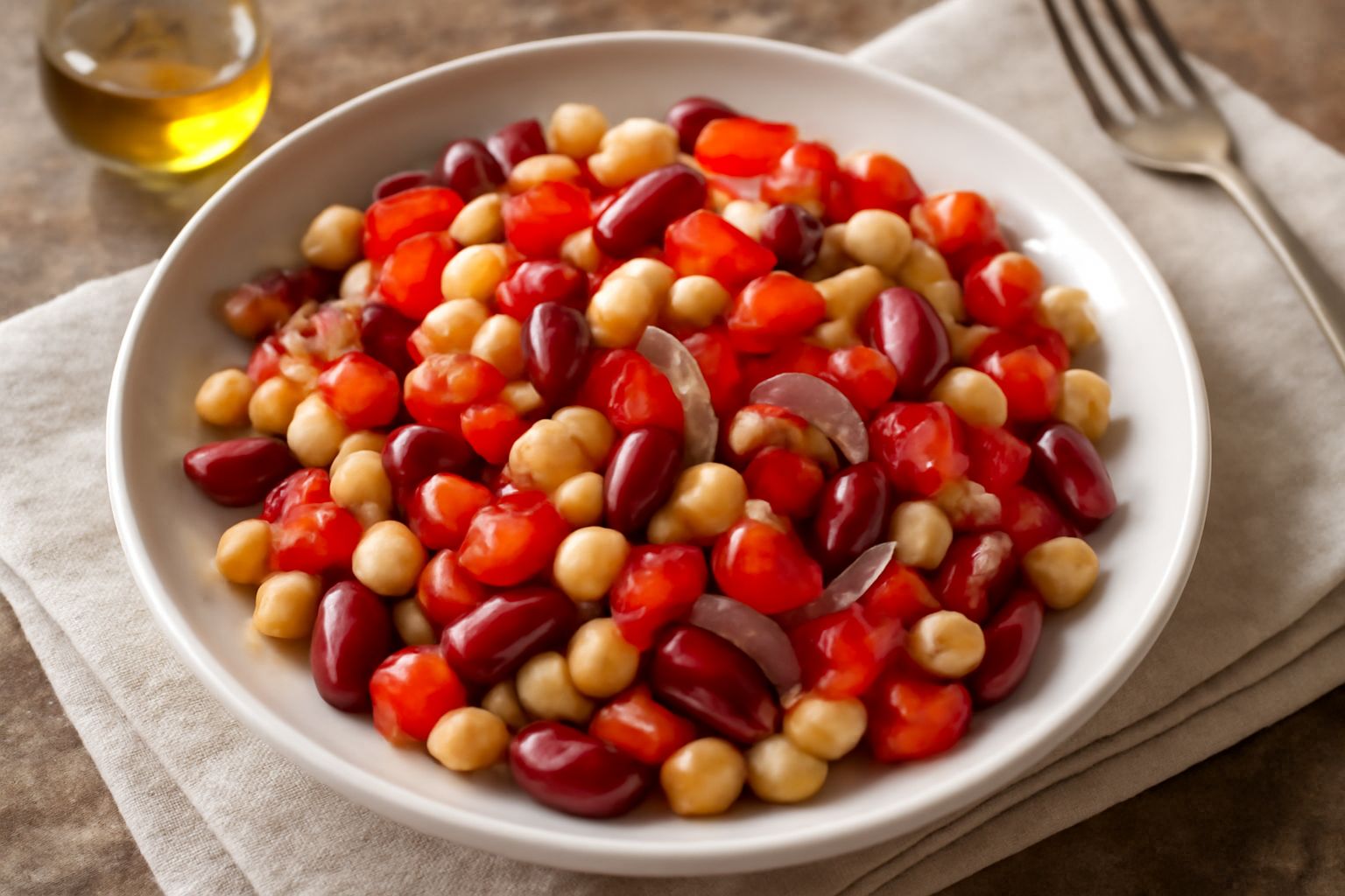 Insalata fredda di legumi