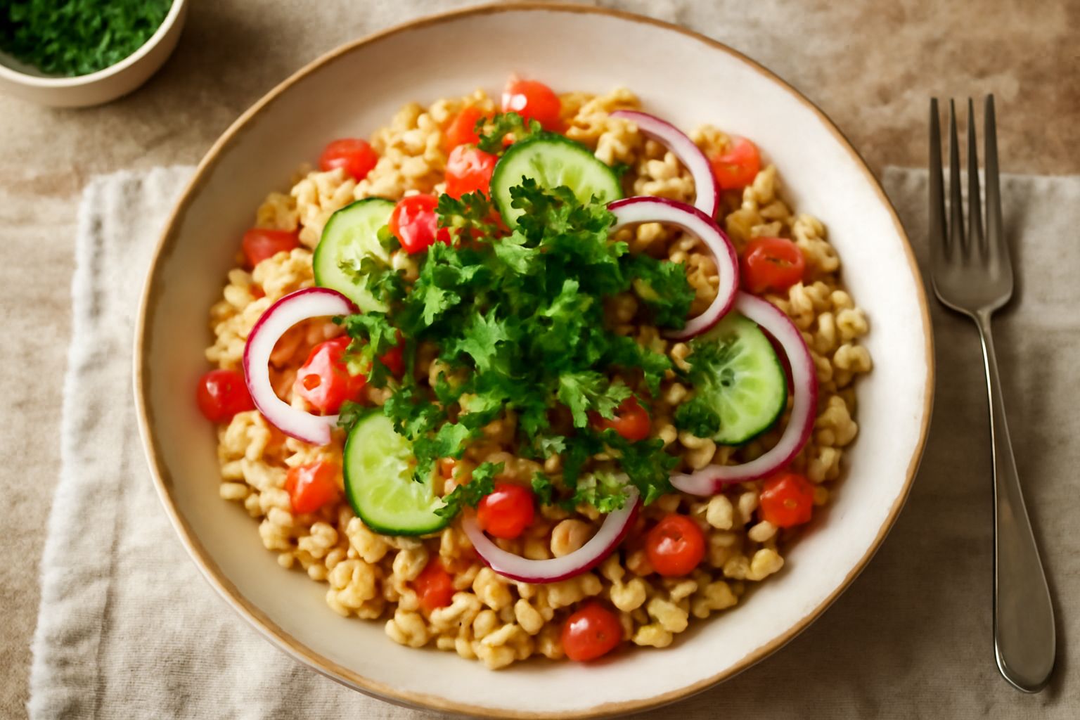 Insalata fredda d'orzo