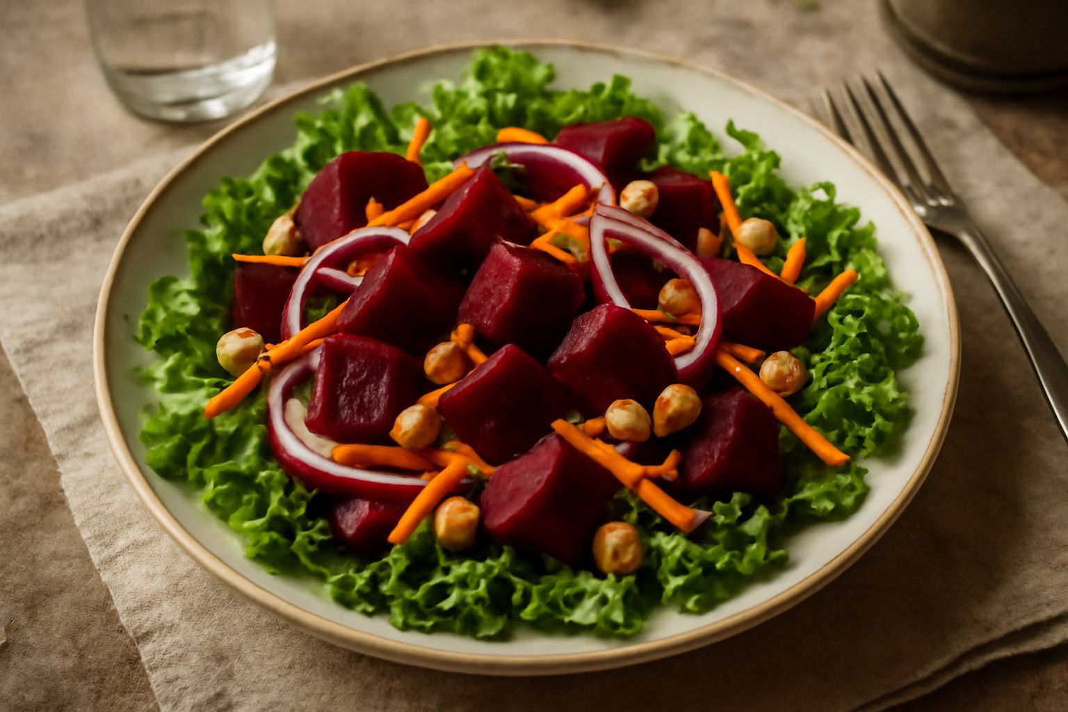 Insalata mista con barbabietole