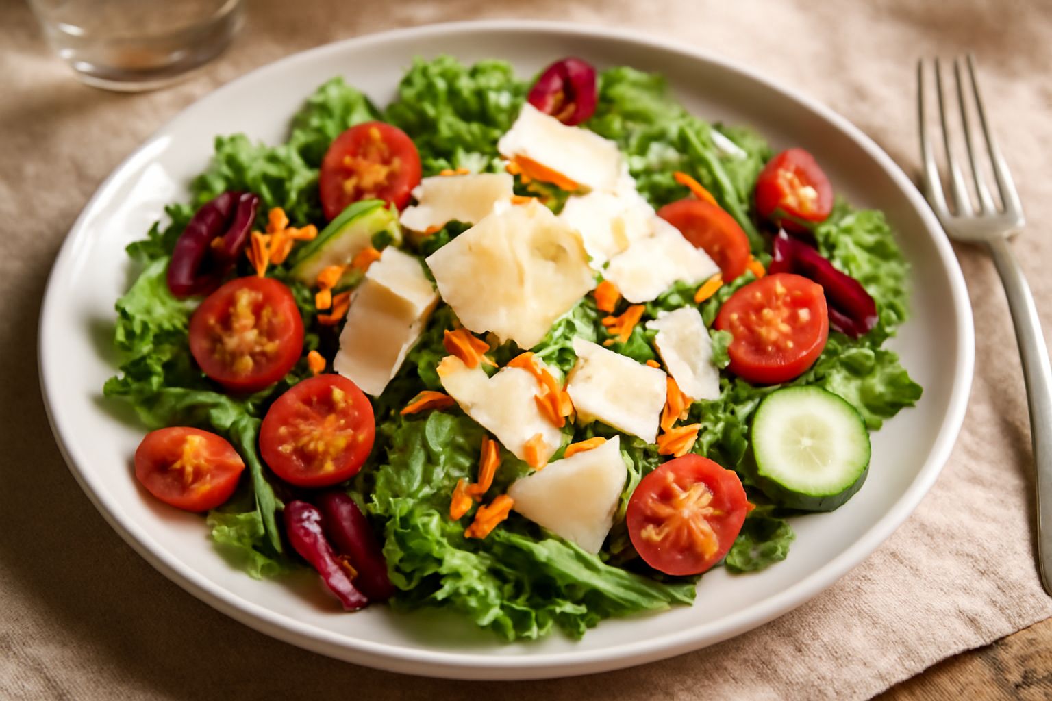 Insalata mista con formaggio