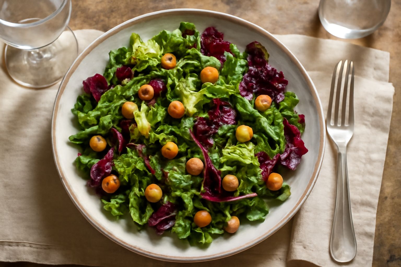 Insalata Mista con Nocciole: croccante equilibrio di verdure fresche e nocciole tostate