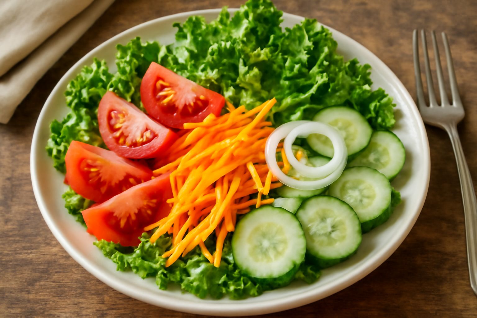 Insalata mista di verdure crude