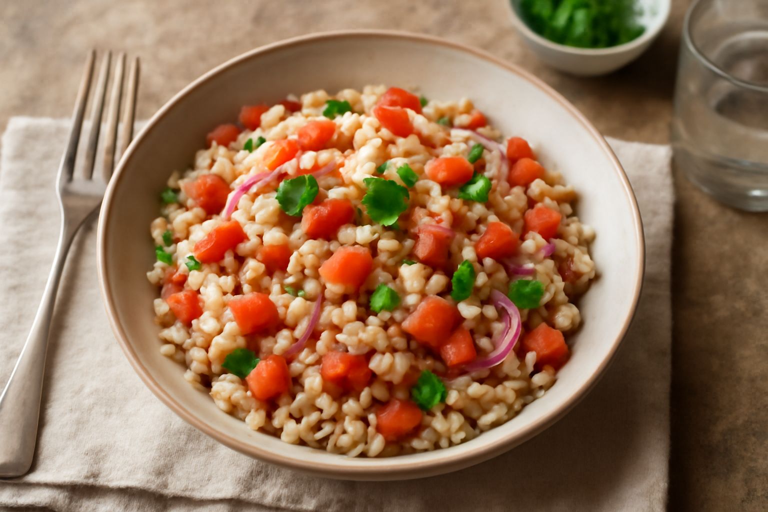 Insalata tiepida di orzo