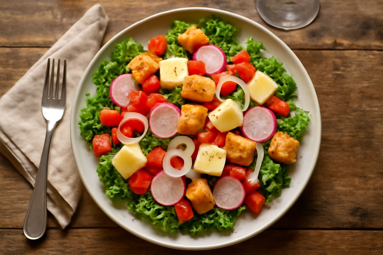 Insalata tirolese con formaggio