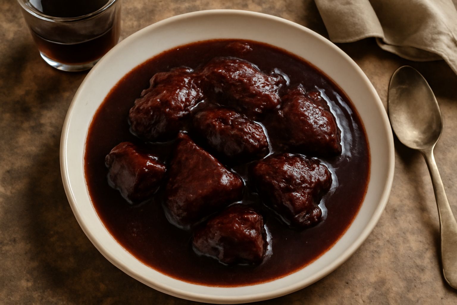 Intingolo di carne e vino rosso