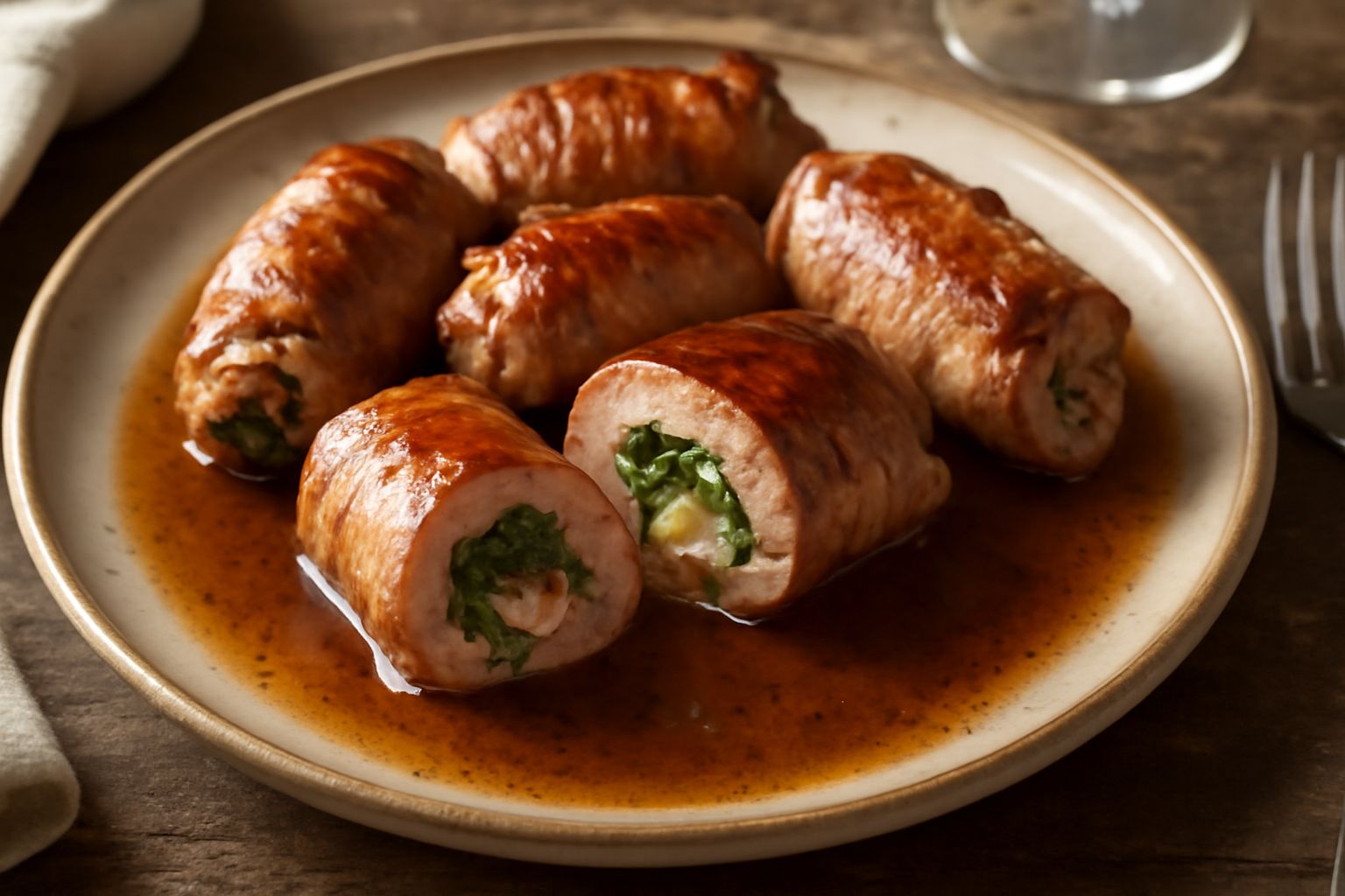 Involtini di maiale