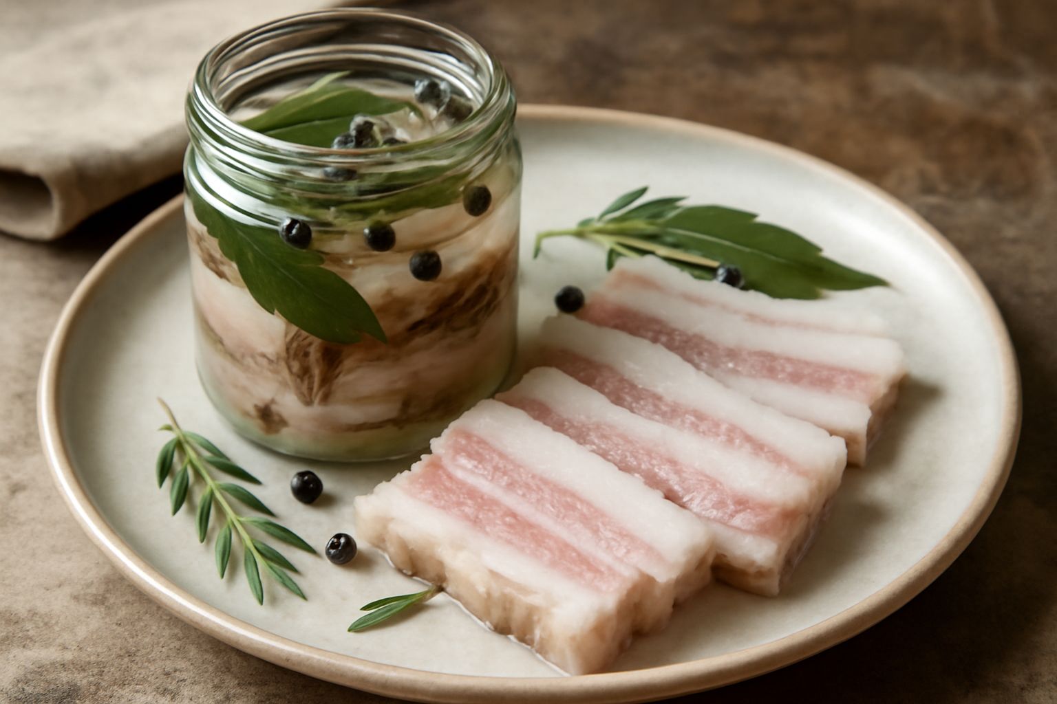 Lardo di Como in conserva