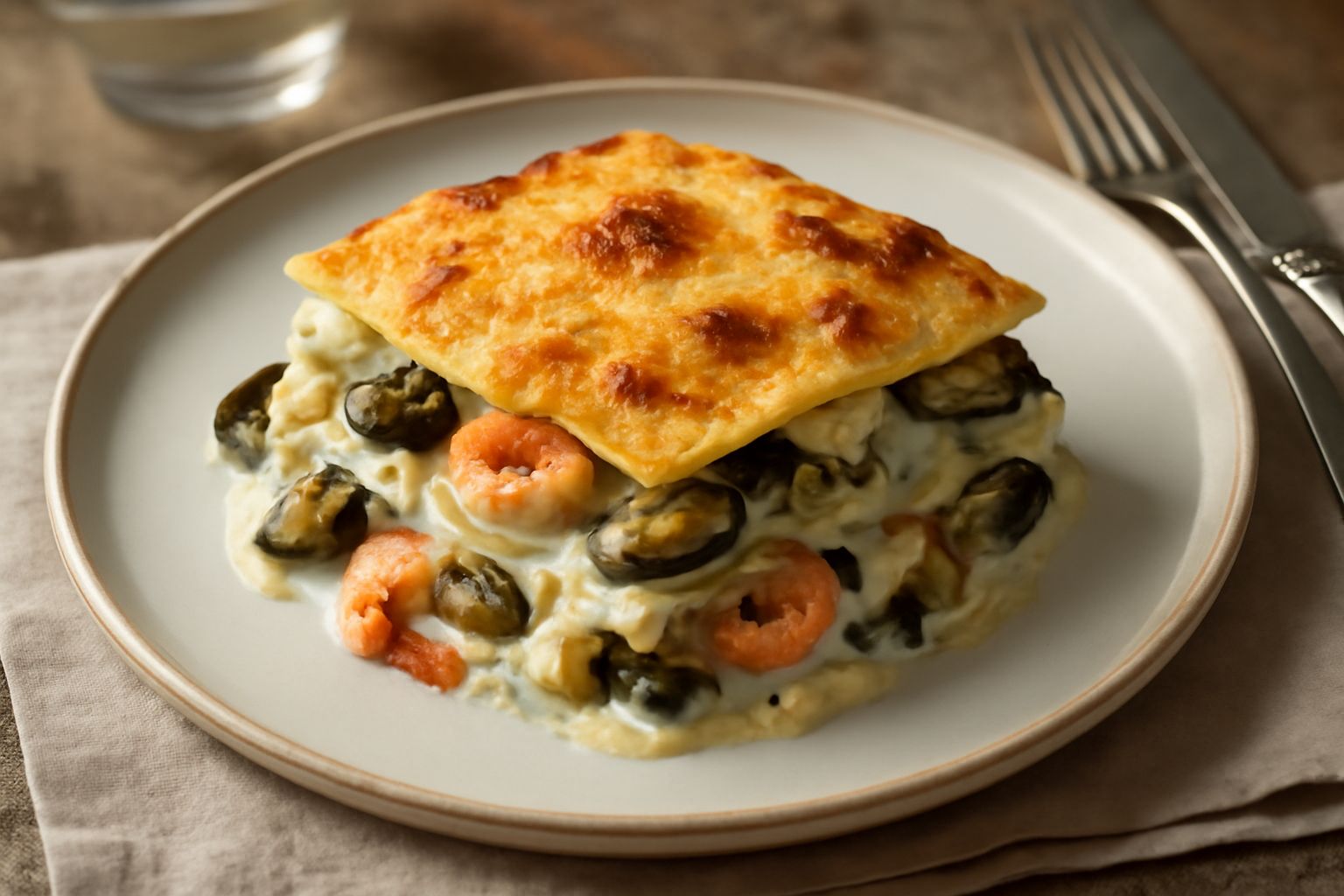 Lasagna ai frutti di mare