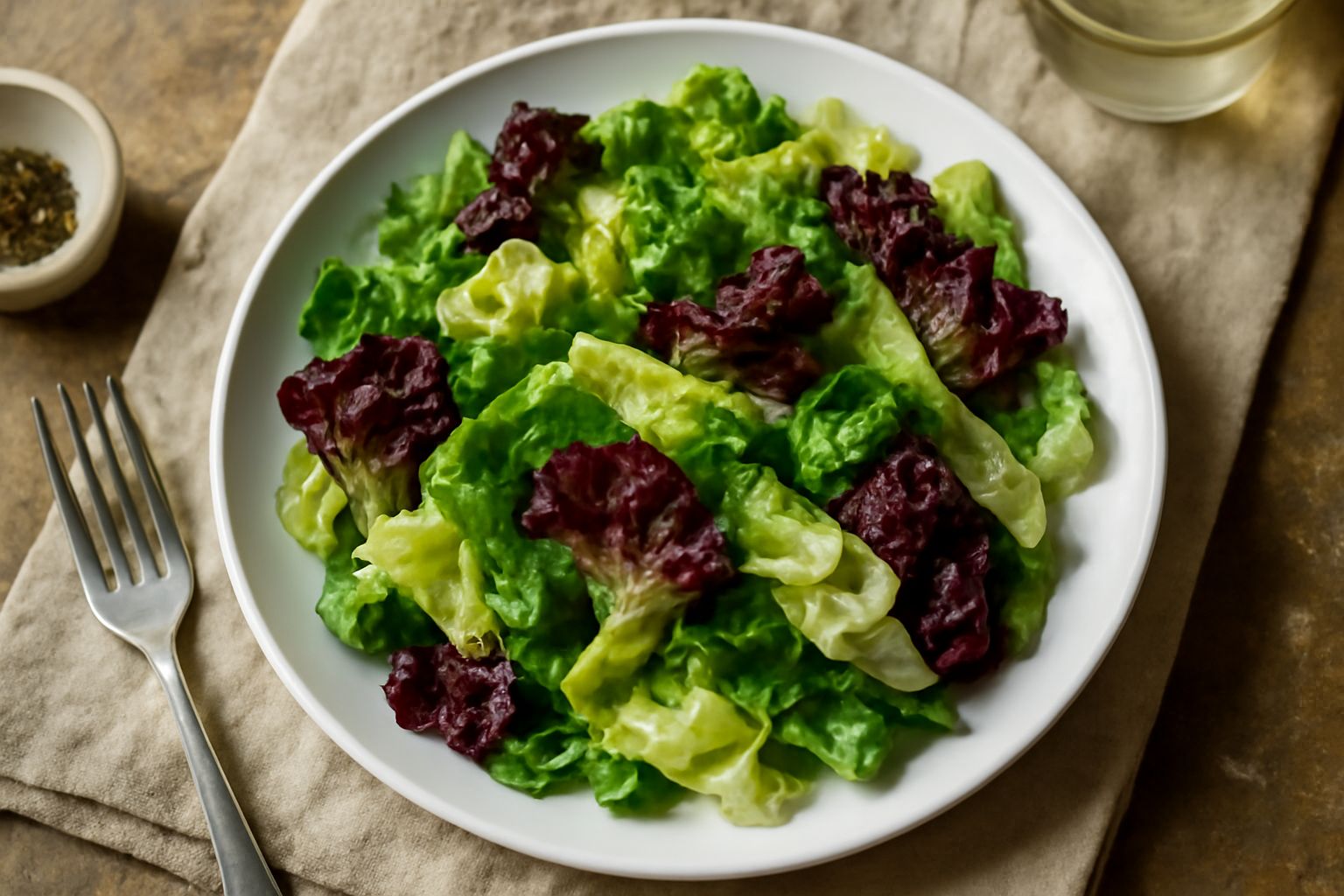 Lattughe in insalata