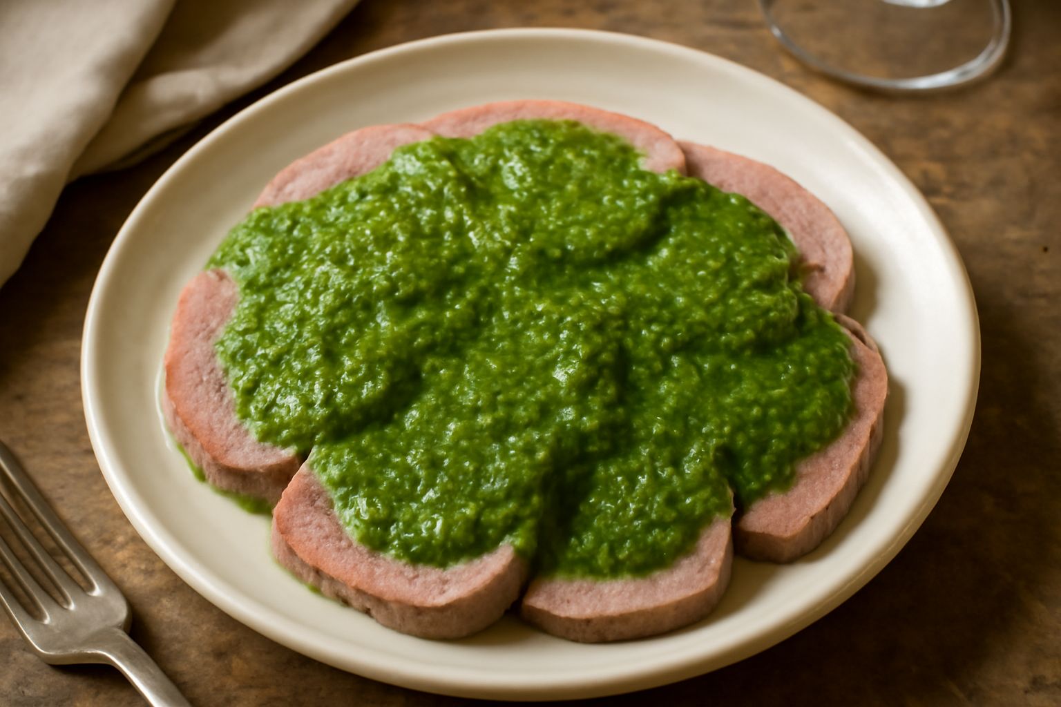 Lingua in salsa verde: carni tenere e umami che si incontrano con erbe fresche tonificanti